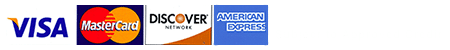 we accept all major credit cards
